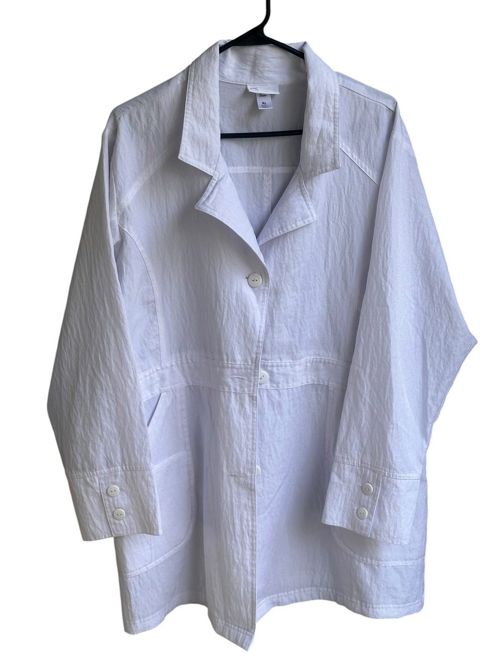 WonderWink White Women's Lightweight‎ Scrub Jacket Size XL 📦